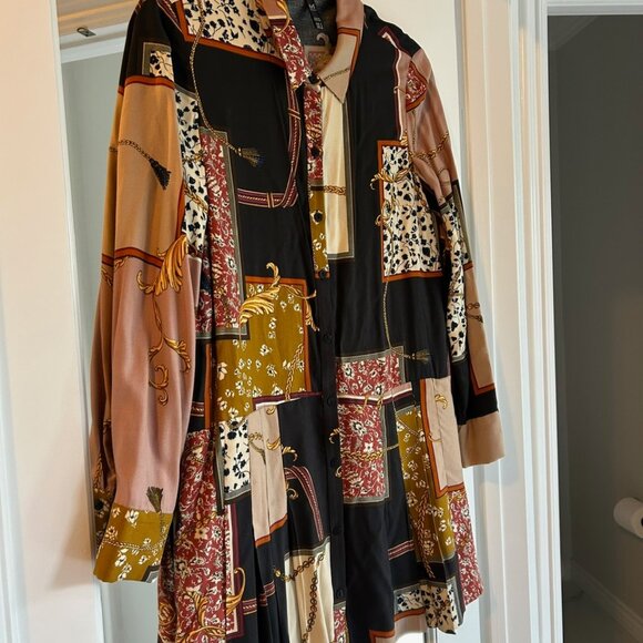 Zara Multicolor Patchwork Mini Dress - Picture 4 of 5